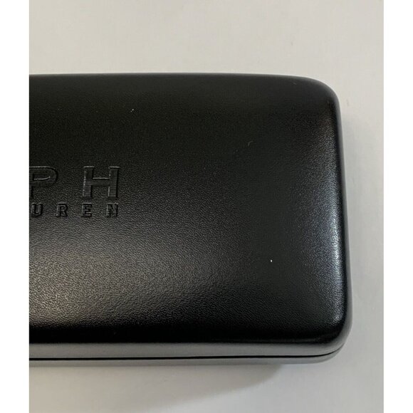 Ralph Lauren Black Clamshell Case For Eyeglasses Sunglasses With Cleaning Cloth - Picture 7 of 11